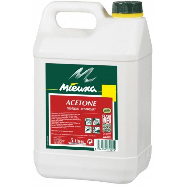 Solvant Dissolvant Et Diluant Acétone Mieuxa Dissolvant Dégraissant 5 Litres CREA-Quincaillerie 103007 3 Solvant Dissolvant Et Diluant Acétone Mieuxa Dissolvant Dégraissant 5 Litres CREA-Quincaillerie 103007