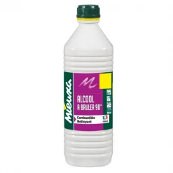 CREA-QUINCAILLERIE Alcool Ménager Essence Et Huile Diverses Alcool Brûler 90° Combustible Nettoyant Mieuxa Bouteille 1L