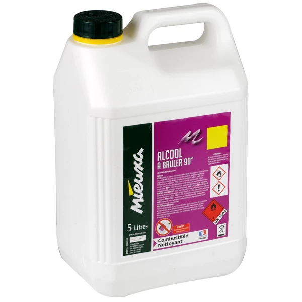 CREA-QUINCAILLERIE Alcool Ménager Essence Et Huile Diverses Alcool à Brûler à 90° Mieuxa Nettoyant En Bidon De 5 Litres 3 CREA-QUINCAILLERIE Alcool Ménager Essence Et Huile Diverses Alcool à Brûler à 90° Mieuxa Nettoyant En Bidon De 5 Litres