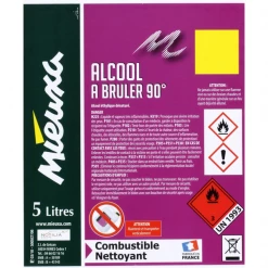 CREA-QUINCAILLERIE Alcool Ménager Essence Et Huile Diverses Alcool à Brûler à 90° Mieuxa Nettoyant En Bidon De 5 Litres 7 CREA-QUINCAILLERIE Alcool Ménager Essence Et Huile Diverses Alcool à Brûler à 90° Mieuxa Nettoyant En Bidon De 5 Litres -Droguerie Soldes Boutique alcool2