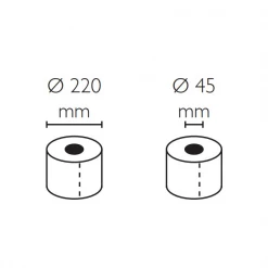 Goma Camps Distributeur De Papier, Essuie-mains, Papier Hygiénique Distributeur Papier Toilette Bobine Mini Jumbo Visserie Incluse
