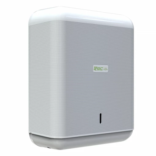 Goma Camps Distributeur De Papier, Essuie-mains, Papier Hygiénique Distributeur Essuie-mains Enchevêtrés - En Plastique 100% Recyclé - Blanc -Droguerie Soldes Boutique cp 3009 goma camps eco 1024