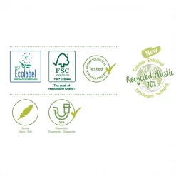 Goma Camps Essuie-mains Et Papier Hygiénique Papier Toilette Hygiénique Recyclé écologique Mini Jumbo 12 Rouleaux