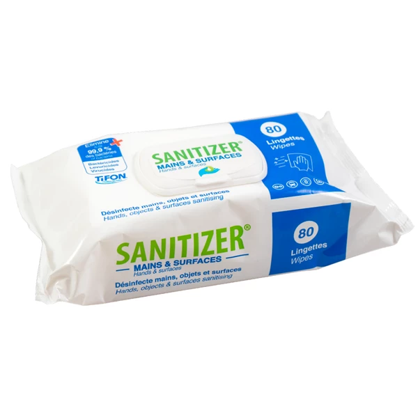 MP Hygiène Produits Désinfectants Lingettes Désinfectantes Sanitizer Pour Mains Et Surfaces Sachet De 80 4 MP Hygiène Produits Désinfectants Lingettes Désinfectantes Sanitizer Pour Mains Et Surfaces Sachet De 80 – Image 2
