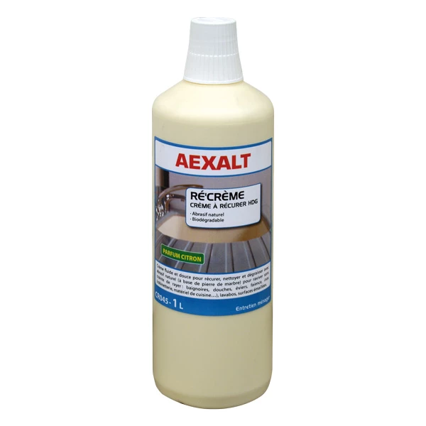 Nettoyant Pour Sanitaire Crème à Récurer Re'creme Bidon De 1 Litre : Aexalt CR045 3760070260458 3 Nettoyant Pour Sanitaire Crème à Récurer Re'creme Bidon De 1 Litre : Aexalt CR045 3760070260458