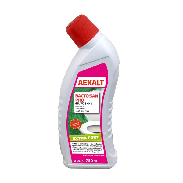 Nettoyant Pour Sanitaire Bacto San Gel Bec Canard 750 Ml : Aexalt WC074 3760070260748 3 Nettoyant Pour Sanitaire Bacto San Gel Bec Canard 750 Ml : Aexalt WC074 3760070260748