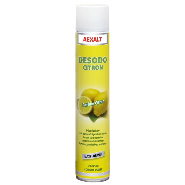 Désodorisants Professionnels Désodorisant Citron Maxi Aérosol De 1000 Ml : Aexalt DES315 3 Désodorisants Professionnels Désodorisant Citron Maxi Aérosol De 1000 Ml : Aexalt DES315
