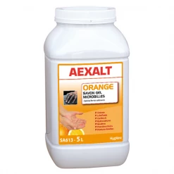 Savon Et Gel Microbilles Savon Gel Microbilles Sans Solvant Orange Pot De 5 Litres Aexalt SA613