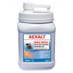 Savon Liquide Et Crème Lavante Pâte De Nettoyage Des Mains Spaex Spécial Peintre Pot De 1 Litre Avec Pompe : Aexalt SV604