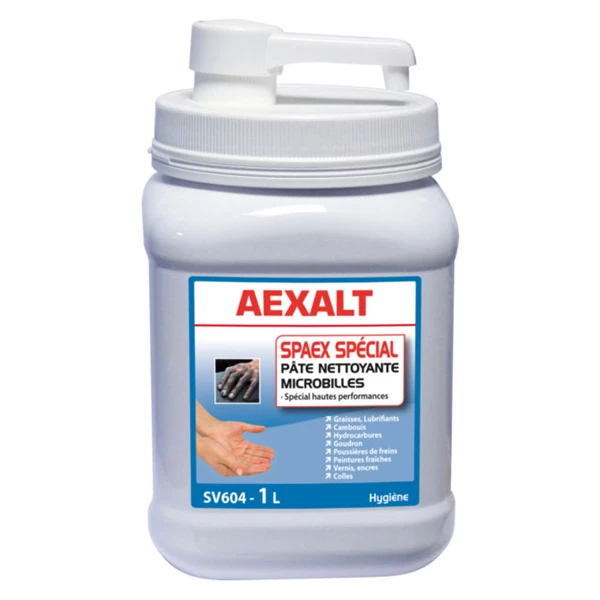 Savon Liquide Et Crème Lavante Pâte De Nettoyage Des Mains Spaex Spécial Peintre Pot De 1 Litre Avec Pompe : Aexalt SV604 3 Savon Liquide Et Crème Lavante Pâte De Nettoyage Des Mains Spaex Spécial Peintre Pot De 1 Litre Avec Pompe : Aexalt SV604
