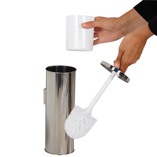 Brosse Et Porte Balayette Pour Wc Porte-balayette Mural Design WC Rivea Rossignol Support Inox 5 Brosse Et Porte Balayette Pour Wc Porte-balayette Mural Design WC Rivea Rossignol Support Inox – Image 3