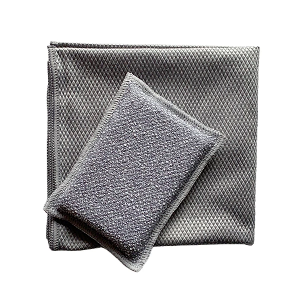 Aexalt Eponges Et Micro Fibres Ensemble Nettoyage Essuyage Vaisselle Absorbant 1 Microfibre 1 éponge 3 Aexalt Eponges Et Micro Fibres Ensemble Nettoyage Essuyage Vaisselle Absorbant 1 Microfibre 1 éponge – Image 2