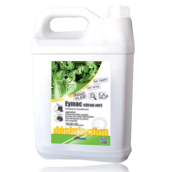 Eyrein Nettoyant Multi-usage Nettoyant Surodorant Désinfectant Professionnel - Eymac Senteur Citron Vert - Bidon 5L 3 Eyrein Nettoyant Multi-usage Nettoyant Surodorant Désinfectant Professionnel - Eymac Senteur Citron Vert - Bidon 5L