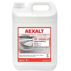 Aexalt Nettoyant Vaisselle Liquide Vaisselle Désinfectant Top'Vaisselle Plonge Manuelle 5 L VM725