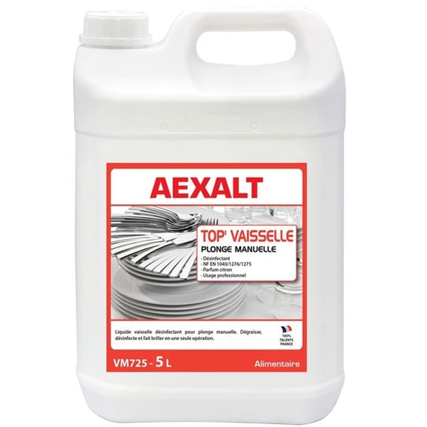 Aexalt Nettoyant Vaisselle Liquide Vaisselle Désinfectant Top'Vaisselle Plonge Manuelle 5 L VM725 3 Aexalt Nettoyant Vaisselle Liquide Vaisselle Désinfectant Top'Vaisselle Plonge Manuelle 5 L VM725