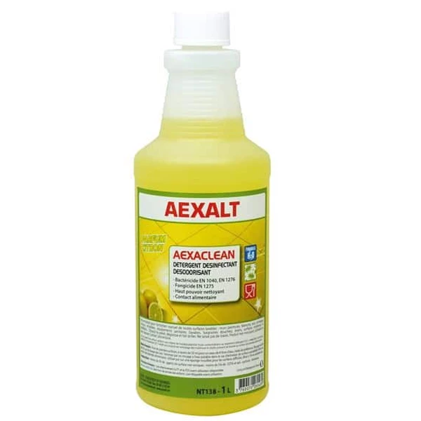 Aexalt Nettoyant Multi-usage Nettoyant Désinfectant Murs Et Sols Aexaclean Citron 1 Litre NT138 3 Aexalt Nettoyant Multi-usage Nettoyant Désinfectant Murs Et Sols Aexaclean Citron 1 Litre NT138
