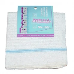 Eponges Et Micro Fibres Serpillières Lavettes Brosserie Thomas 100 Cm X 50 Cm - Lot De 2