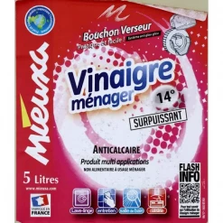 CREA-QUINCAILLERIE Nettoyant Multi-usage Nettoyant Ménager Vinaigre Ménager Surpuissant Anticalcaire Mieuxa 5L